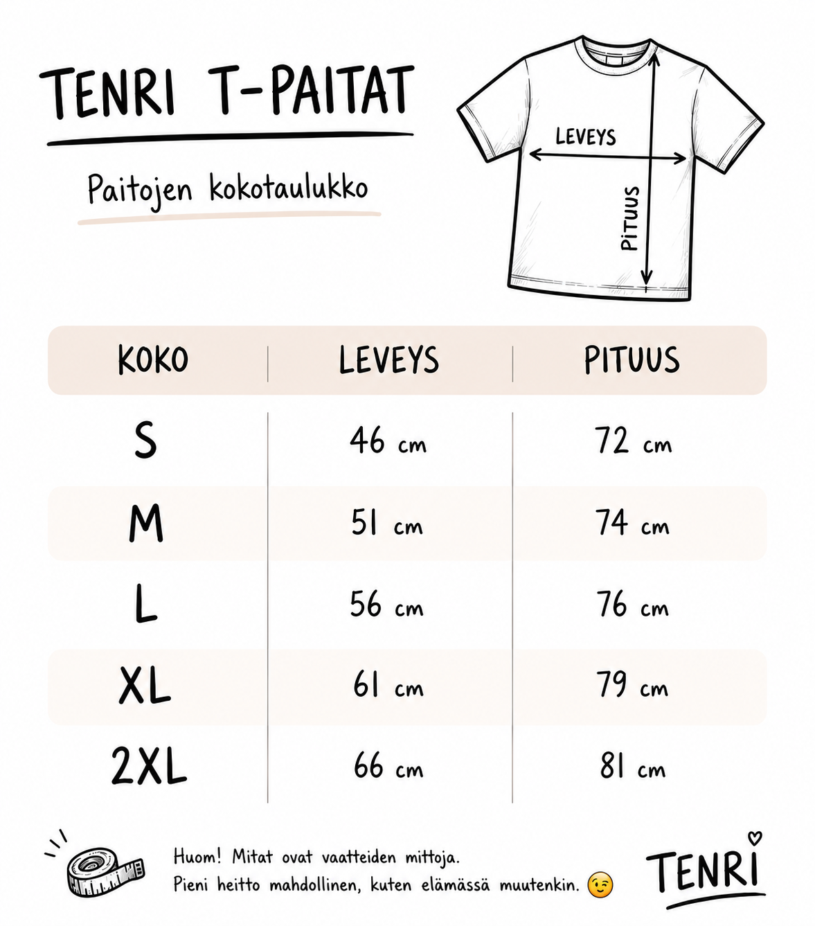 Neulesydän t-paita (M)